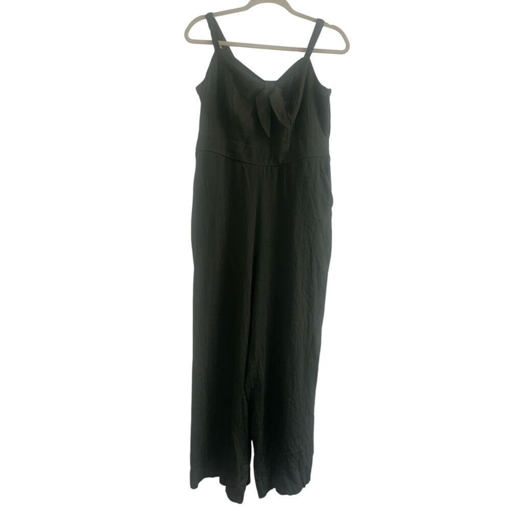 ✨Torrid Olive Green Sleeveless Crop Sz 00 Jumpsuit✨ - Picture 5 of 9